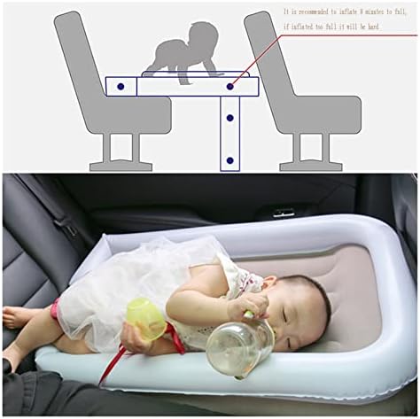 Mjer Inflable Airplane Bed, Cama de Viagem para Criança Pad adequada para menos de 30 kg de bebê Baby Sleeping
