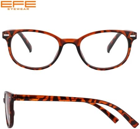 Efe Reading Glasses Readers for Women Ladies 1,75 Óculos de dobradiça de mola de moldura leve de moldura