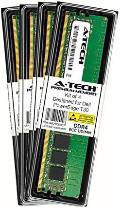 A-TECH 16GB ECC Memória não sofrida para Dell PowerEdge T30 Mini Tower Server-ECC Udimm DDR4 2400MHz PC4-19200