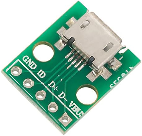 FunnyToday365 Micro USB para mergulhar o adaptador 5pin Conector feminino B conversor de PCB tipo