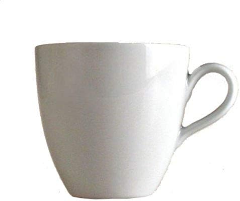 Alessi Mami 3-1/4 polegadas xícara de café, porcelana branca, conjunto de 6