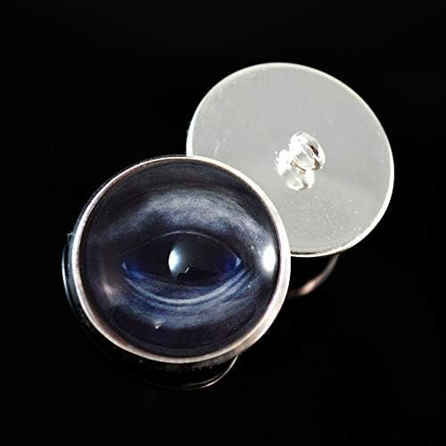 Badeia azul costura no botão de vidro Doll Realsítico Olhos para um par de pelúcias de animais de pelúcia