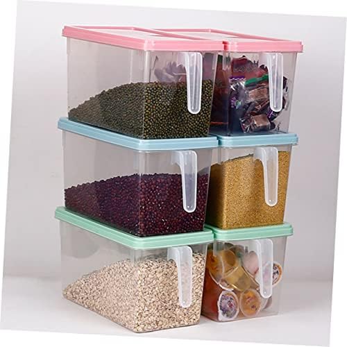 Caixa de armazenamento de plástico de quintal Recipientes de plástico transparente Recipientes de alimentos Caixa