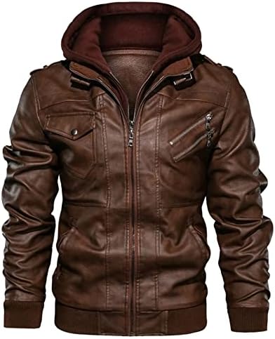 Casacos de inverno ADSSDQ para homens, jaqueta de trechos de manga longa masculino mais tamanho moleto de inverno