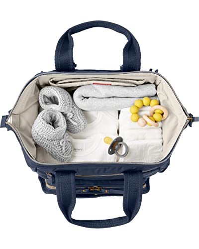Skip Hop Bolsa de fraldas de bebê e um conjunto de presentes essenciais de viagem com bolsa de fraldas, lenços de
