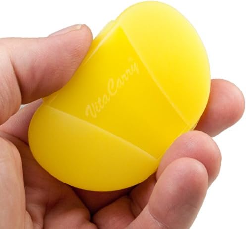 Vitacarry Small Pocket Pill Box w/4 compartimentos mantém até 20 comprimidos Tamanho real: 3,0 ”W