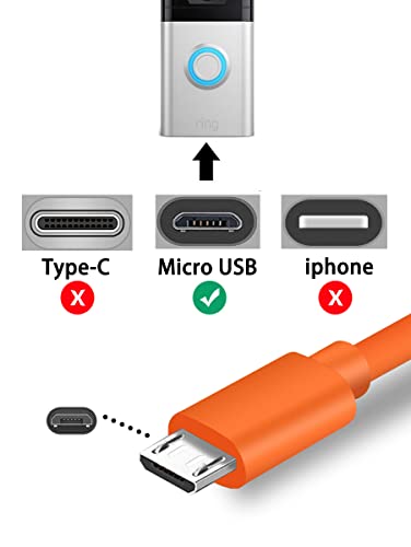 Micro USB Cabo de carregamento carregador de computador compatível com a campainha de videoclipe