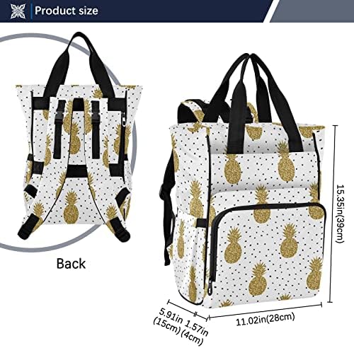 RunningBear Gold Penelples Ponetes pretos Backpack Backpack Baby menino Backpack Backpack Bag de fralda de fraldas Bolsa com bolsos isolados para o Registro de Bebê
