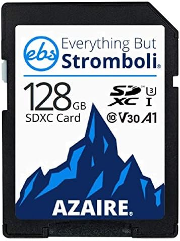 Tudo, exceto Stromboli, 256 GB de cartão de memória Classe 10 Azaire UHS-1 U3 Vídeo Vídeo V30 CARTO