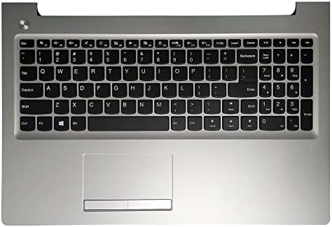 Teclado de substituição de laptop Compatível para Lenovo Ideapad 310-15 310-15isk 310-15Abr, 510-15 510-15isk 510-15IKB Layout dos EUA com capa de palm-test shell sliver 5cb0l37528 com touchpad