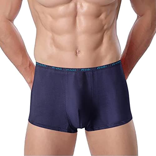 Cueca de roupas íntimas atléticas masculino boxadores de roupas íntimas suaves com calcinhas de roupas íntimas