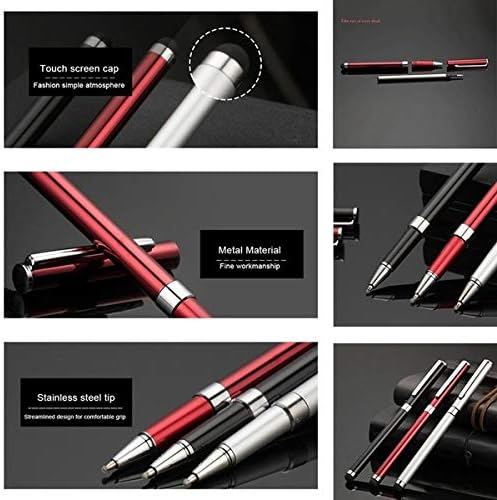 Works Pro Stylus + caneta para Xiaomi Redmi Note 11 Pro + com toque de alta sensibilidade personalizado e tinta preta! [3 pack-vermelho]