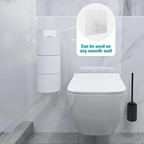 Porto de papel higiênico Conworld níquel escovado para 3 lamas de papel, 1 embalagem de papel higiênico de banheiro armazenamento sobre o tanque, aço inoxidável à prova de ferrugem do banheiro de papel higiênico de papel de papel de rolo de parede