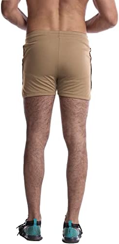 Everworth Men's 3 Segure de exercícios de ginástica rápida academia curta shorts curtos shorts leves para homens com bolsos de revestimento e zíper