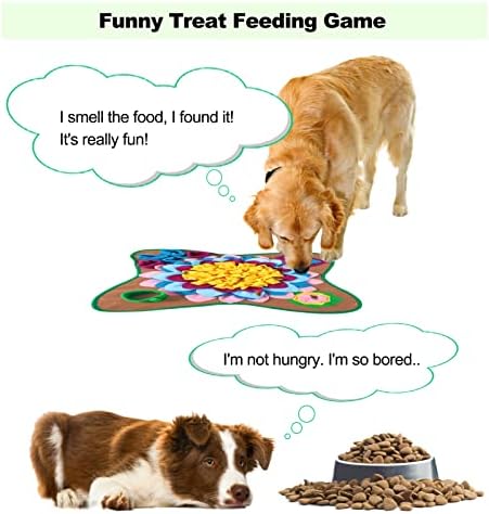 Lemcrvas Snuffle tapete para cães, jogo de feeds interativos para o tédio, incentiva habilidades naturais de forrageamento para cães gatos, copos de sucção de girassol Treates de cachorro