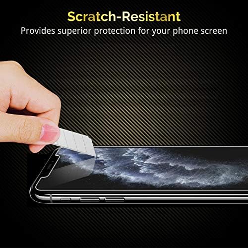 Protetor de tela de 3 pacotes inquebráveis ​​para iPhone 11 Pro/iPhone XS/iPhone X, vidro temperado à