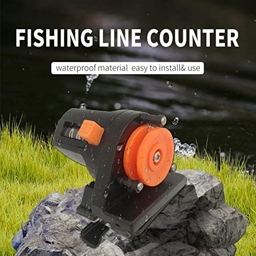 Melhor contador de linha de pesca líder para spooling e trolling, Linha de pesca Linha de profundidade do balcão 0-999m Linha de pesca com profundidade de profundidade, tackle portátil da ferramenta de pesca