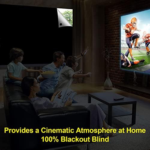 Fadoty Blackout Blind Curtain 118 x 57 Blackout Blackout Tons Tons de Blackout portátil Tampa da janela para