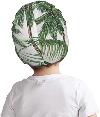 Qassryu palm árvores folhas tropicais gorro de criança para meninos meninas garotas beanies knit chapéus