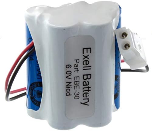A Bateria de Iluminação de Emergência Exell substitui GE 6040100560410C5, Interestadual NIC0099,