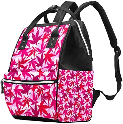Mochila de folha de bordo rosa japonesa Backpack Backpack Baby Difpy trocando sacolas Multi Função