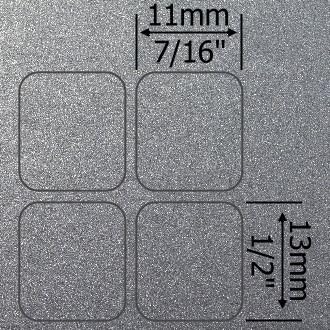 4Keyboard francês belga - caderno inglês não transparente adesivos de teclado de prata