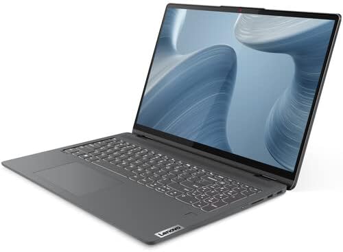 Lenovo Flex 5 2-em-1 Laptop 2022 | Crega de toque de 16 Wuxga | 12th Intel Core i7-1255U 10-CORE | Iris XE Graphics 16GB RAM 512GB SSD | Thunderbolt 4 Wi-Fi 6 Laro de impressão digital de retroiluminação 11 | TLG 32GB USB