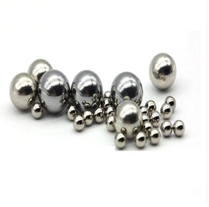 8pcs diâmetro interno 1mm 1,2 mm 1,5 mm 2mm 2,381 mm 2,5 mm Bola de bola de tungstênio bolas de aço em miniatura nozes decorativas de hardware