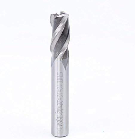 1pcs 3 flauta shank HSS Stand Cutter de moagem ， para uso em materiais duros de 13 mm de diâmetro de corte, diâmetro de haste de 12 mm, comprimento da lâmina de 26 mm, comprimento total de 83 mm,