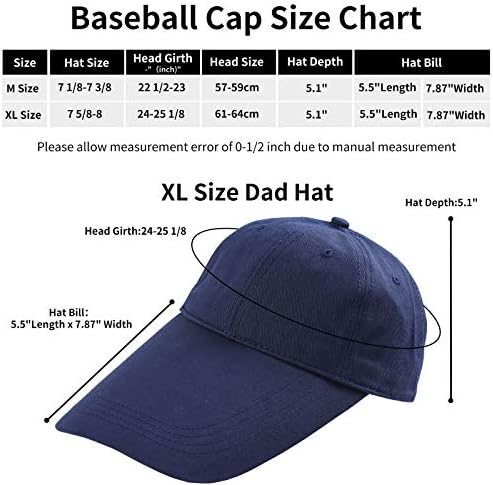 KGK DA DAD -CAP de beisebol para homens Mulheres - 5,5 ”Bill extra Longo Polo Ajustável Chapéu