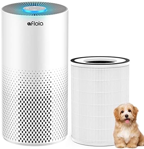Purificadores de ar de abundância para casa ampla em casa até 1076 ft², filtro de alergia a animais de alerta