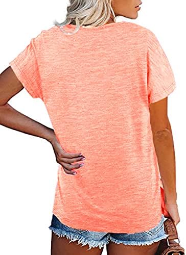 Camisa da blusa para meninas adolescentes de verão no outono de manga curta Vestar algodão de algodão básico Blusa de ajuste solto m3 m3