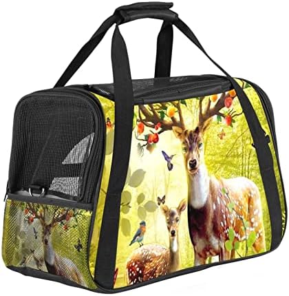 Bolsa de transportadora de girassóis exclusivos, mochila de mochila aprovada pela companhia aérea, bolsa respirável portátil para viagens macias para cachorros, gatos e animais pequenos