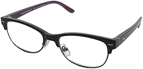 Foster Grant Cleo Womens Purple Fashion Reading Glasses com estojo +2.75