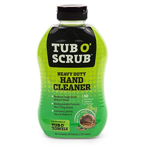Tubo O 'Scrub TS18 Fez de Manguar de Pomes Pesados, Remove Grie e Sujeira Difícil sem Água, Biodegradável, Botão