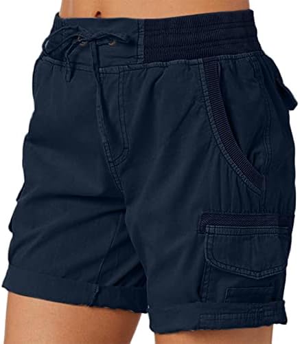 Shorts de verão para mulheres casuais salão de cintura alta