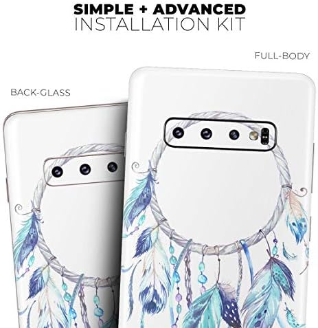 Design Skinz Aquarela Dreamcatchers V1 Tampa de embalagem de decalques de vinil compatível com o Samsung Galaxy S10 Plus