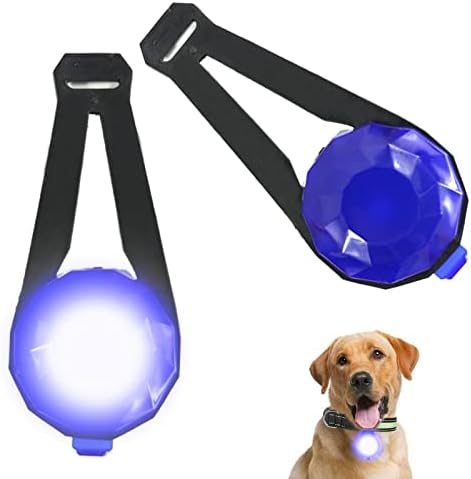 Luz de charme de colarinho LED, luzes de colarinho para cães para caminhada noturna, luz noturna de cachorro, luz de segurança para animais de estimação para ao ar livre, 3 modos de luz, ipx8 à prova d'água, visibilidade de 5 km, USB recarregável