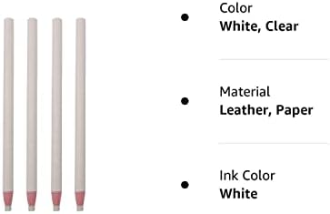 LQ Industrial Sewing Mark Lápis 4pcs Lápis de tecido apagável invisível de branco para marcar e rastrear o rastreamento