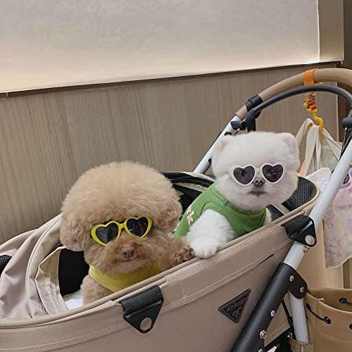 Óculos de sol para animais de estimação óculos de sol para cães de estimação fofos copos de gato de gato de coração