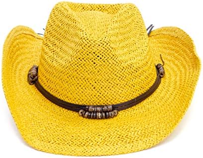 Old Pedraw Straw Cowboy Cowgirl Hat for Men Mulheres largo Sun Hat Style Western Style