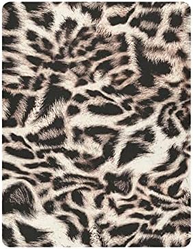 Alaza Leopard Print Animal Cheetah Folhas de berço ajustadas lençóis de berço para meninos bebês meninas criança, mini tamanho 39 x 27 polegadas