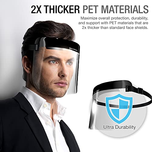 Pureza Proteção Segurança Proteção Face Shields Para Tamanho Adulto Material Completo de Pet Transparente
