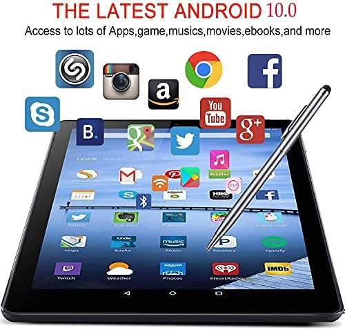 Tablet Duoduogo 2 em 1, comprimido de 10,1 polegadas Android 10 com teclado, 4 GB+64 GB, SIM dual 4G Cellular,