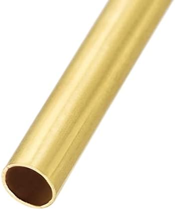 Tubo redondo de latão, 300 mm de comprimento 3,5 mm od 0,2 mm espessura da parede, tubulação de tubo reto