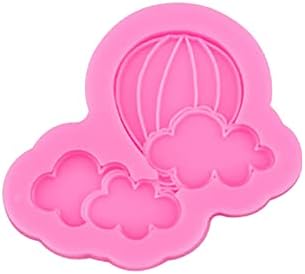 Blmiede Rainbow Cloud Cloud Hot Balloon Silicone Mold Fondant Baking Baking Diy Clay Silicone Tool Moldes do Dia dos Namorados