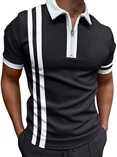 Camisa de golfe masculina Retro Retro Outdoor Street Mangas curtas Roupas de botão de impressão Camiseta confortável