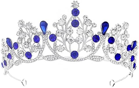 LHELCA TIARA PARA MULHERES E MENINAS, Banca de coroa da coroa do concurso da rainha real da rainha real,