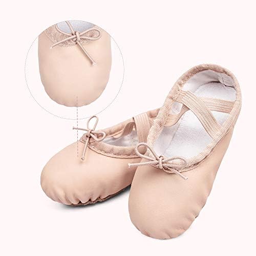 Sapatos de balé Stelle para meninas Sapatos de dança de couro de balé para meninas para criança/garotinha/garoto