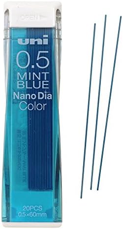 Lápis mecânicos de chumbo mecânica Nanodia cor azul 0,5 mm 20 líderes